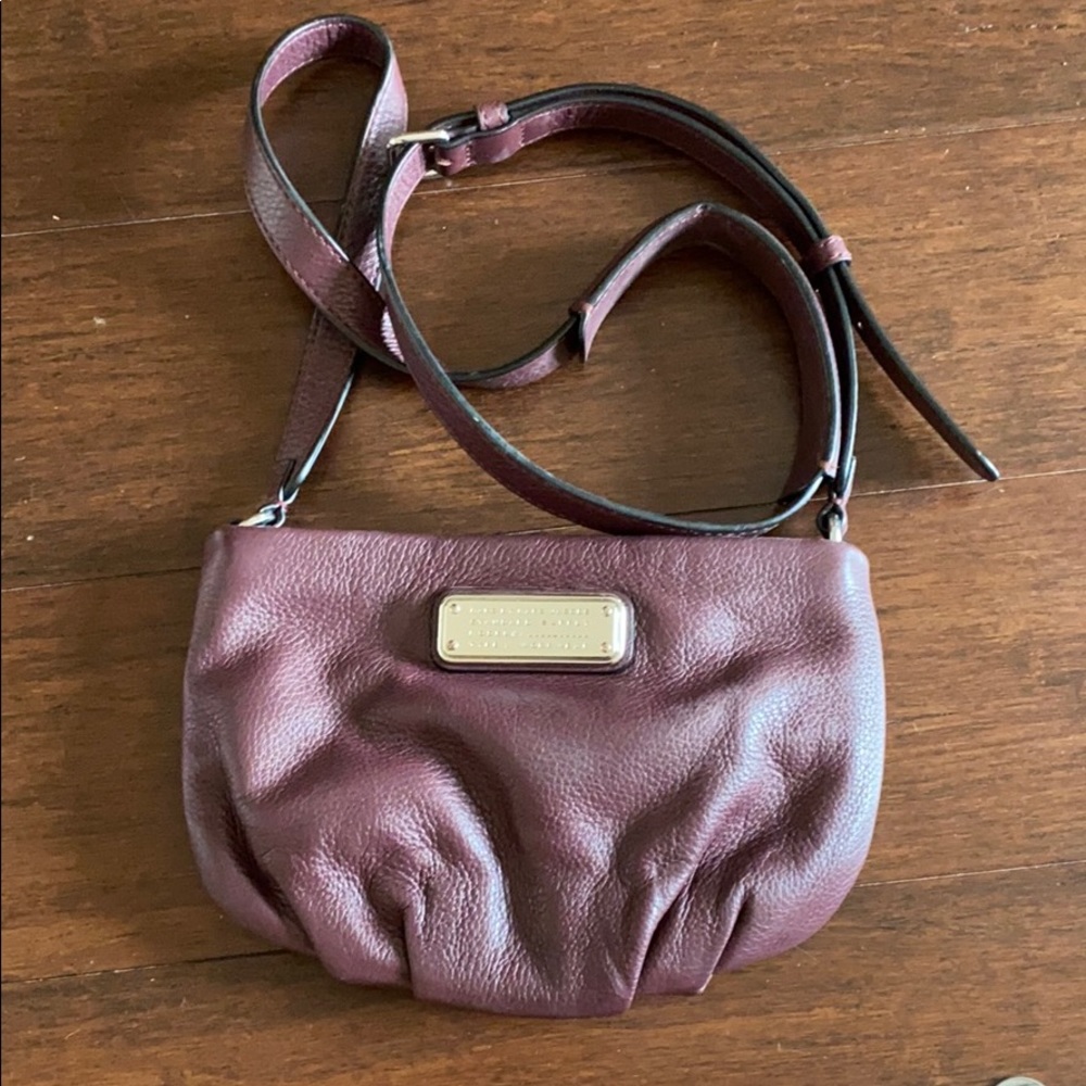 Marc Jacobs Maroon Leather Crossbody